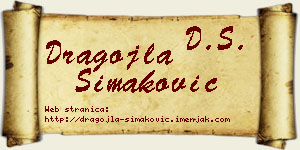 Dragojla Simaković vizit kartica